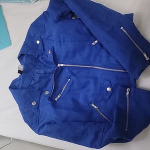 Cobalt Blue motor jacket